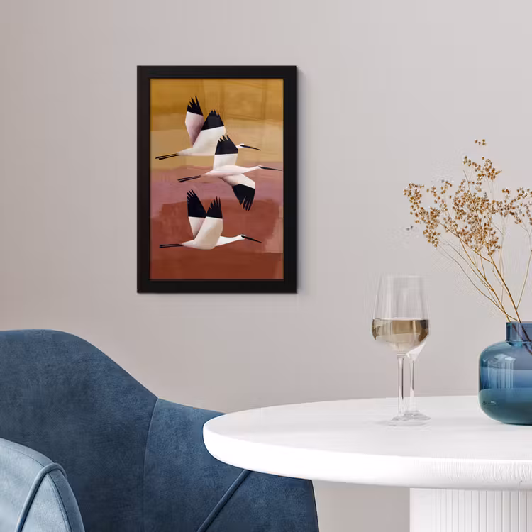 Poster met lijst - Vogels - Snavel - Abstract — 2