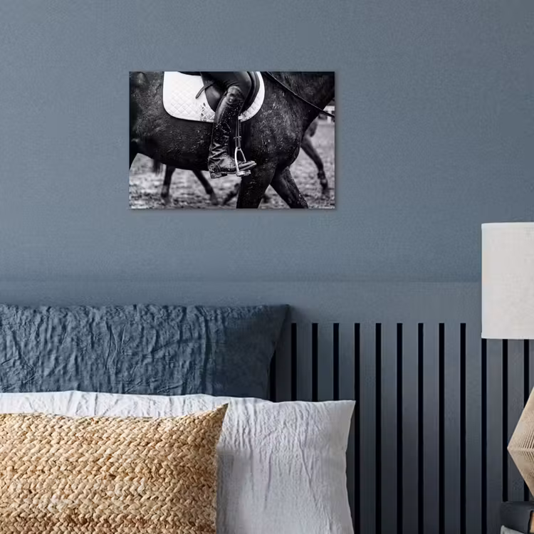 Poster - Paard - Sport - Zwart - Wit — 3