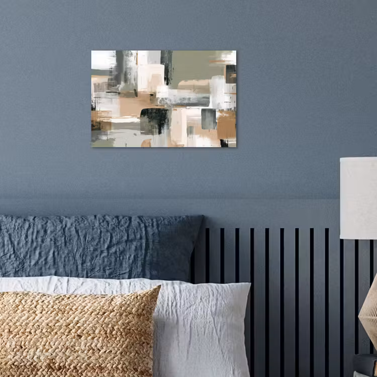 Poster - Penseelstreken - Abstract - Aardetinten — 3
