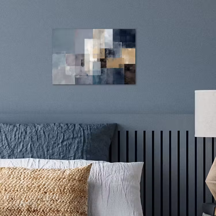 Poster - Rechthoeken - Abstract - Blauw — 3