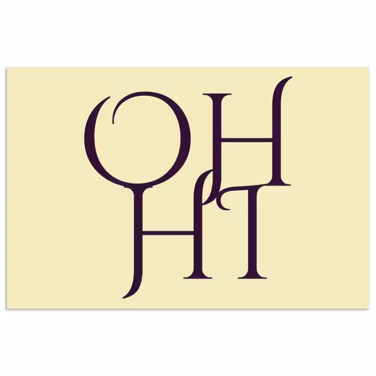 Poster - Oh hi - Geel - Monogram — 1