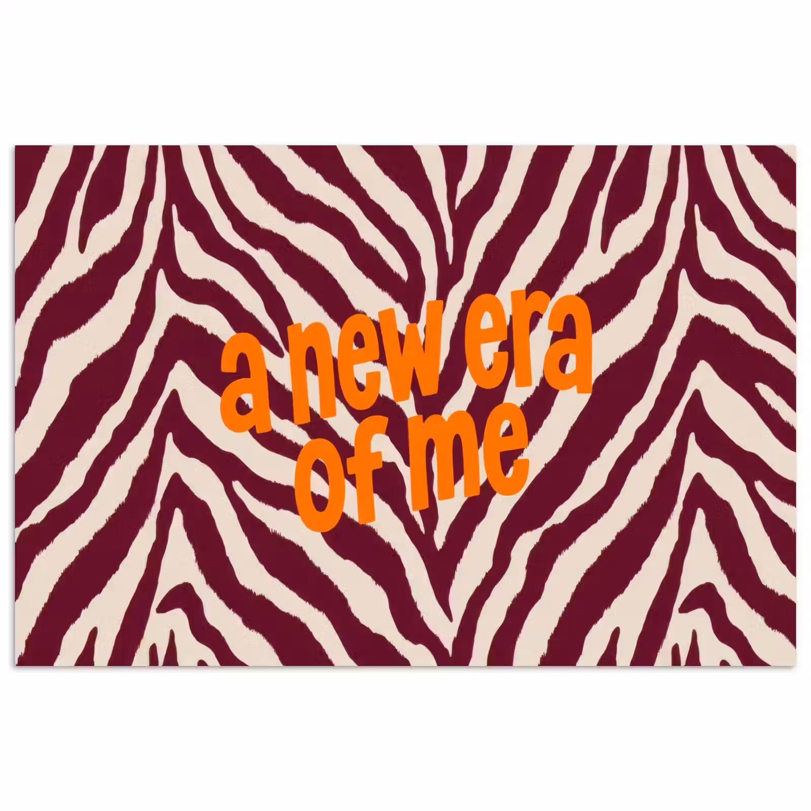 Poster - New era - Bordeaux - Zebraprint — 1