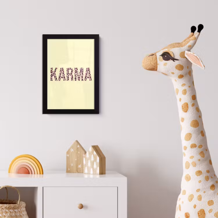 Poster met lijst - Karma - Luipaardprint - Geel — 5