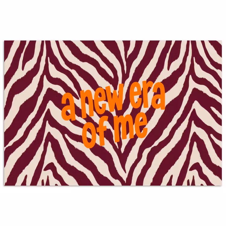 Poster - New era - Bordeaux - Zebraprint — 1