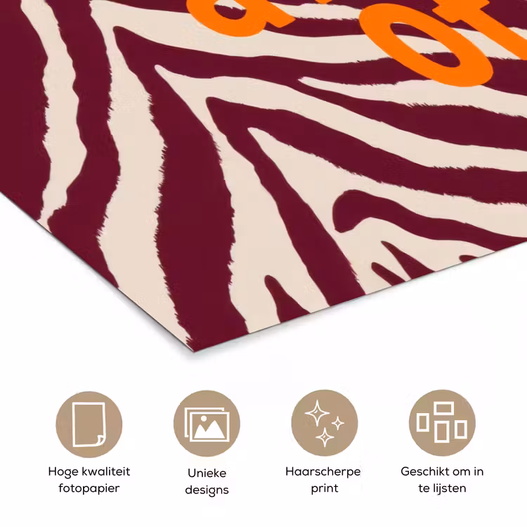 Poster - New era - Bordeaux - Zebraprint — 5