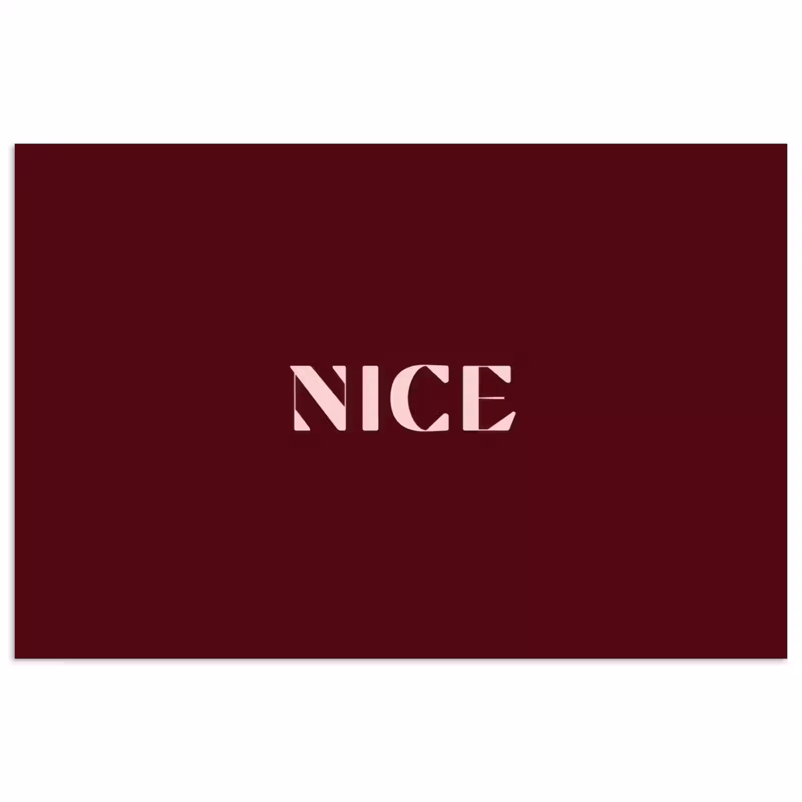 Poster - Nice - Bordeaux - Roze — 1