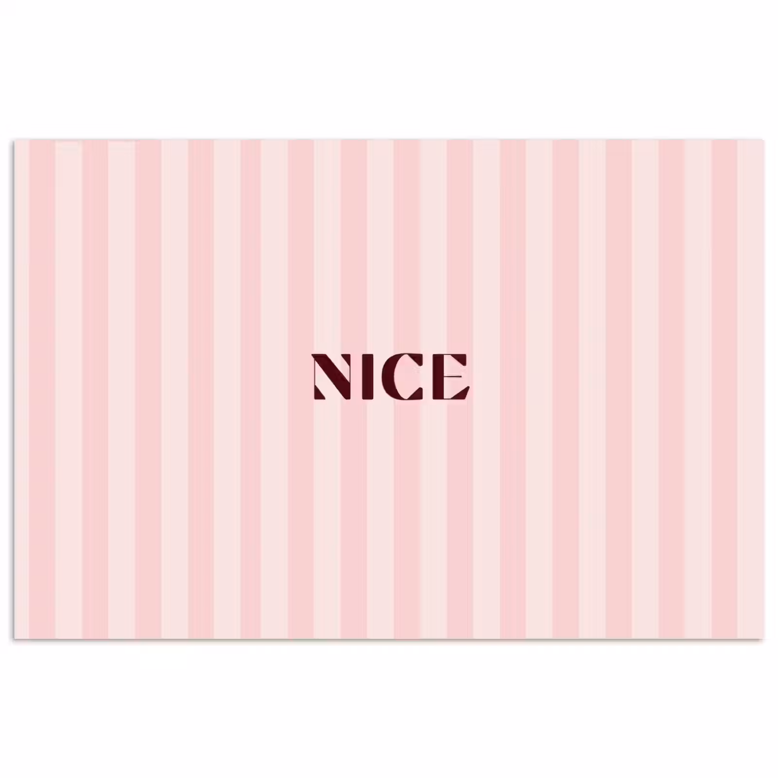 Poster - Nice - Strepen - Roze — 1