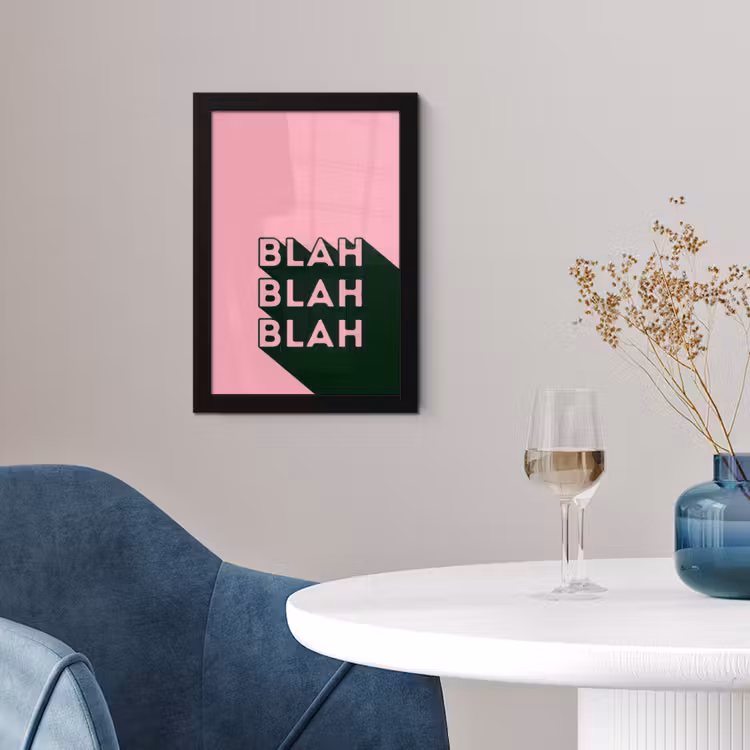 Poster met lijst - Tekst - Grafisch - Groen - Schaduw — 2