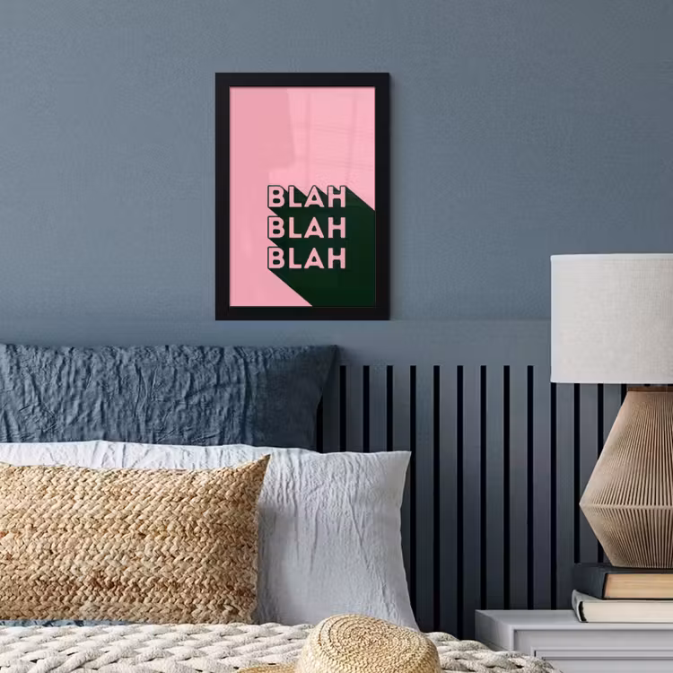 Poster met lijst - Tekst - Grafisch - Groen - Schaduw — 4