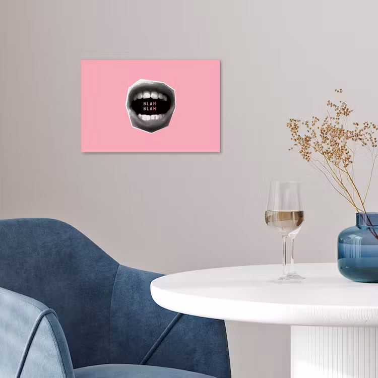 Poster - Mond - BLAH BLAH - Roze — 4