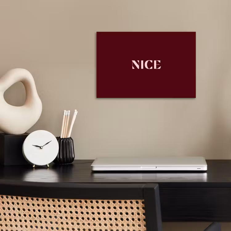 Poster - Nice - Bordeaux - Roze — 2