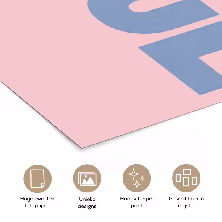 Poster - Nice - Paars - Roze — 5