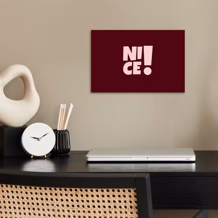Poster - Nice - Uitroepteken - Rood — 2