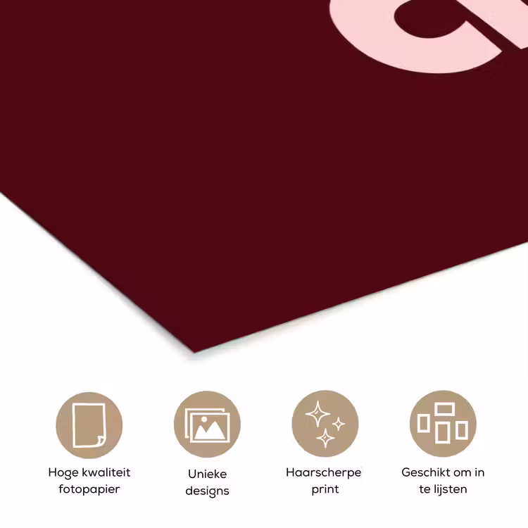 Poster - Nice - Uitroepteken - Rood — 5