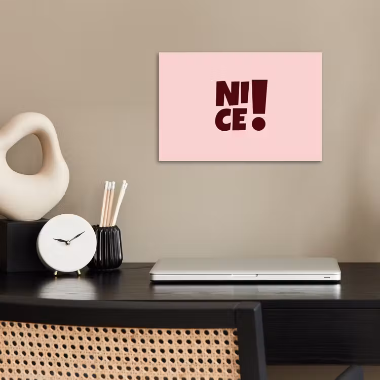 Poster - Nice - Uitroepteken - Roze — 2