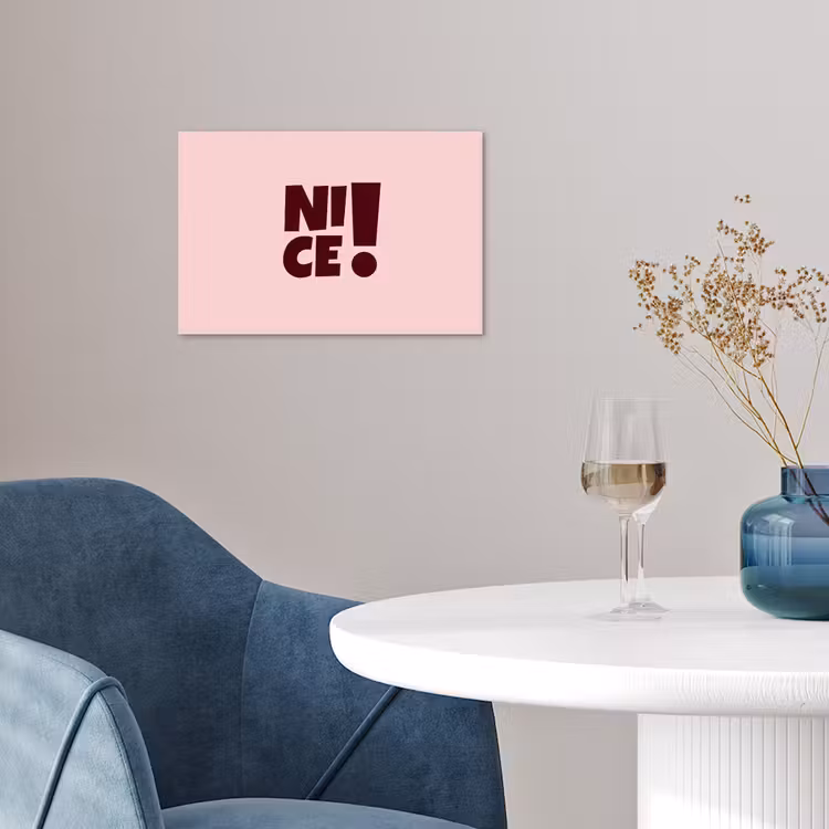 Poster - Nice - Uitroepteken - Roze — 4