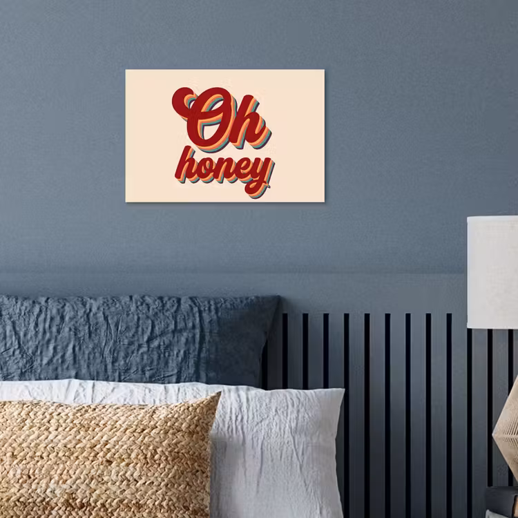Poster - Oh honey - Rood - Schaduw — 3