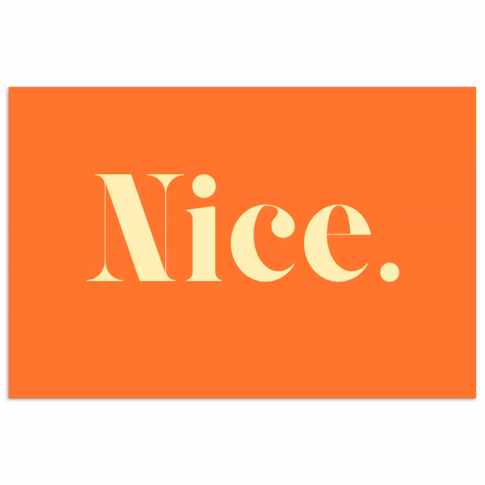 Poster - Oranje - Gebroken wit - Nice — 1