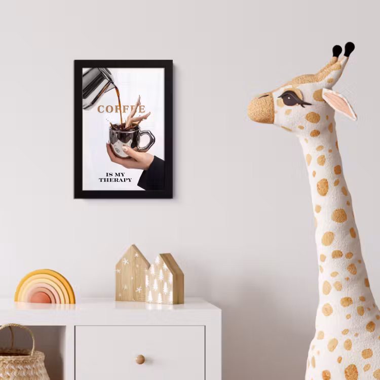 Poster met lijst - Koffie - Mok - Kan - Therapie — 5