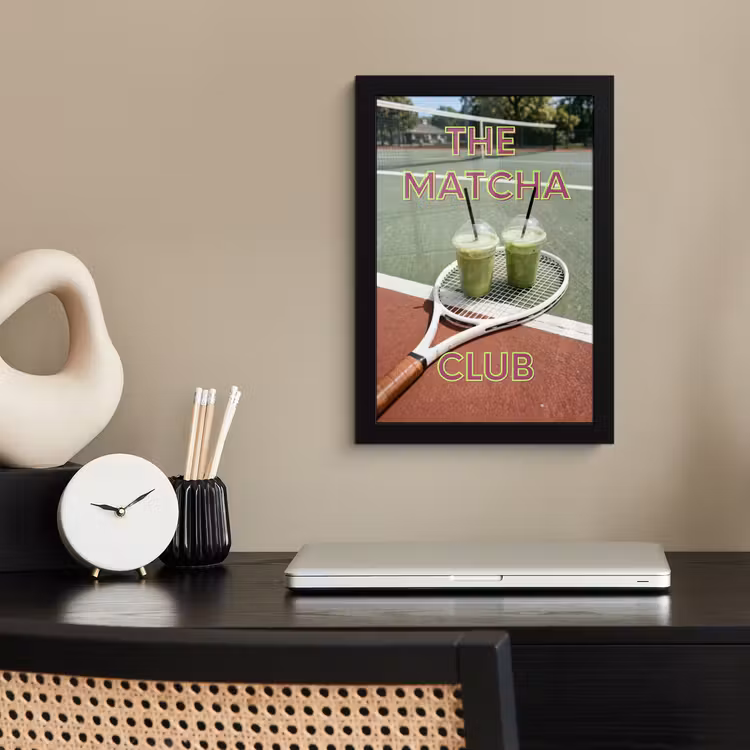 Poster met lijst - Matcha Club - Tennis - Matcha — 3