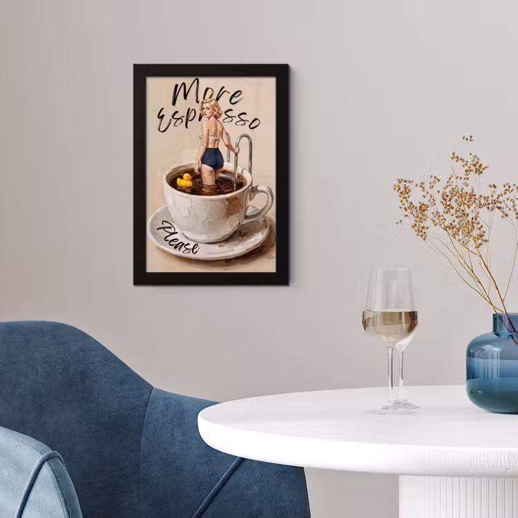 Poster met lijst - More espresso - Koffie - Eend — 2