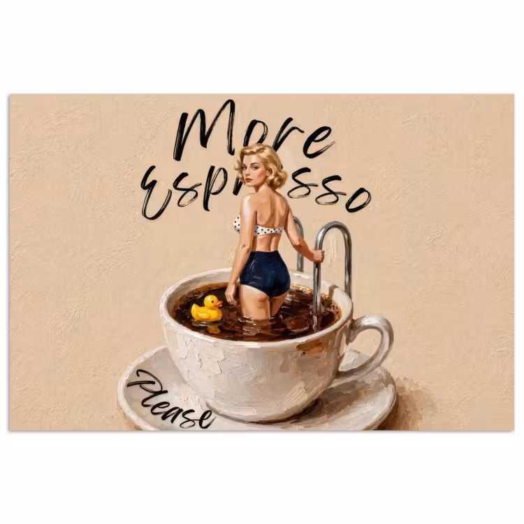 Poster - More espresso - Koffie - Eend — 1