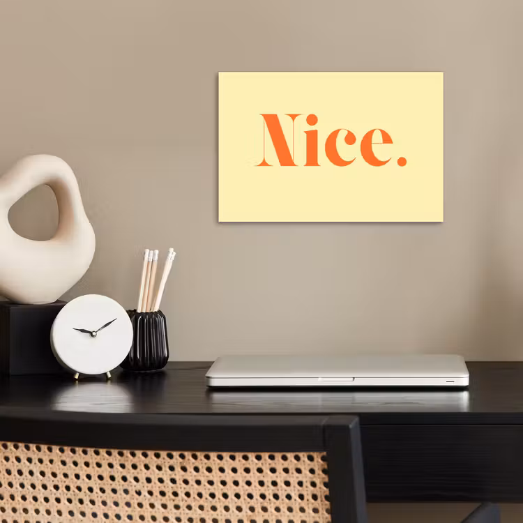 Poster - Nice - Oranje - Geel - Minimalistisch — 2