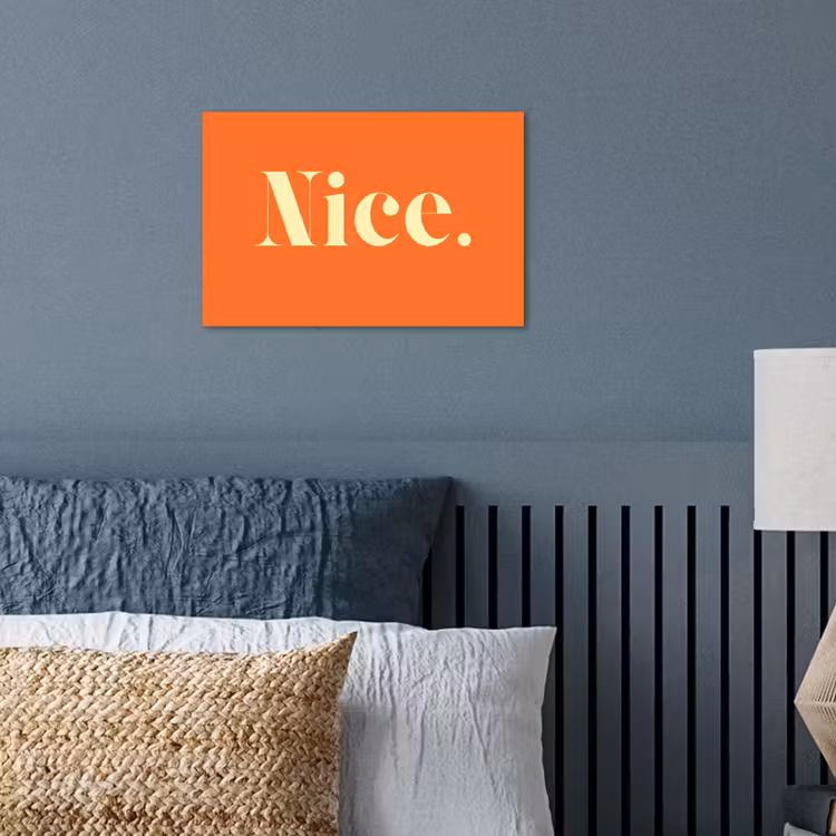 Poster - Oranje - Gebroken wit - Nice — 3