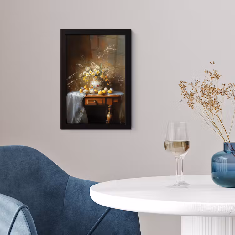 Poster met lijst - Paaseieren - Stilleven - Vaas — 2