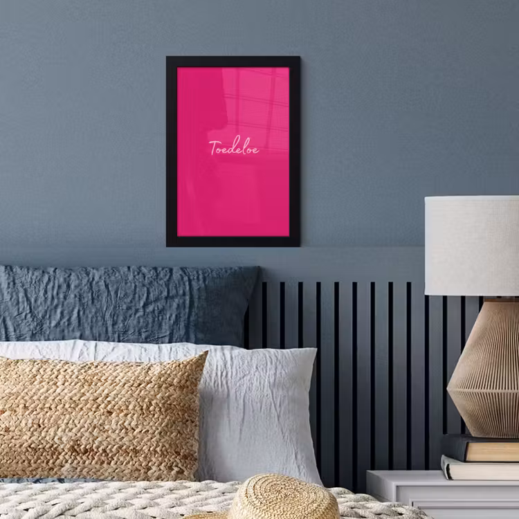 Poster met lijst - Toedeloe - Roze — 4