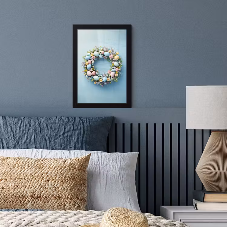 Poster met lijst - Krans - Eieren - Bloemen — 4