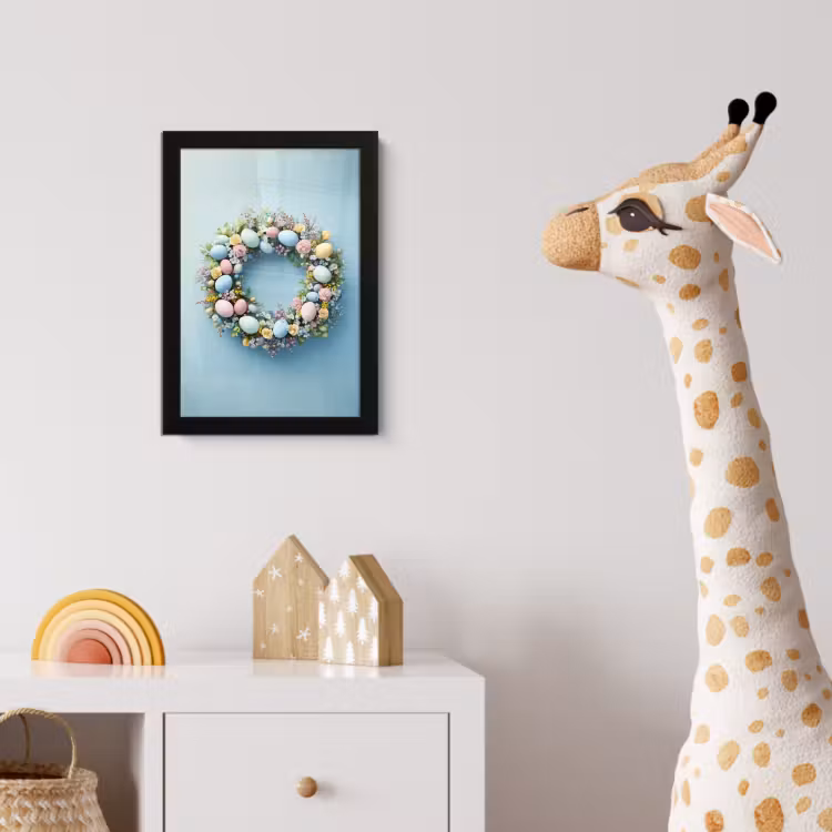 Poster met lijst - Krans - Eieren - Bloemen — 5