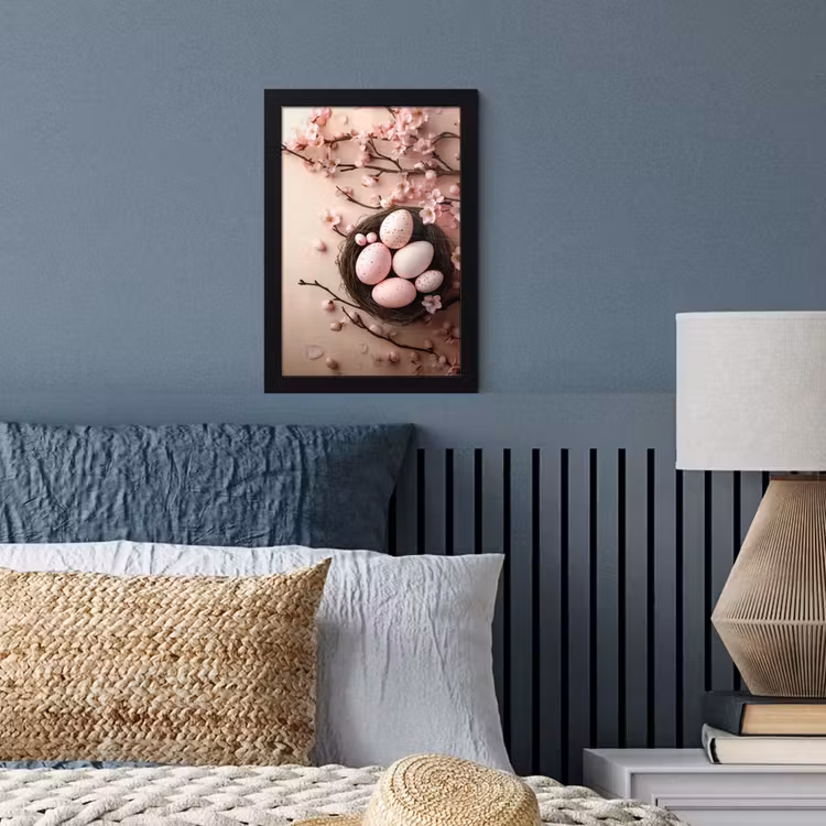 Poster met lijst - Roze - Bloesems - Eieren — 4