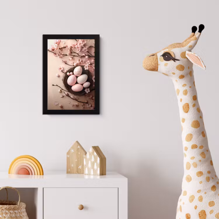 Poster met lijst - Roze - Bloesems - Eieren — 5