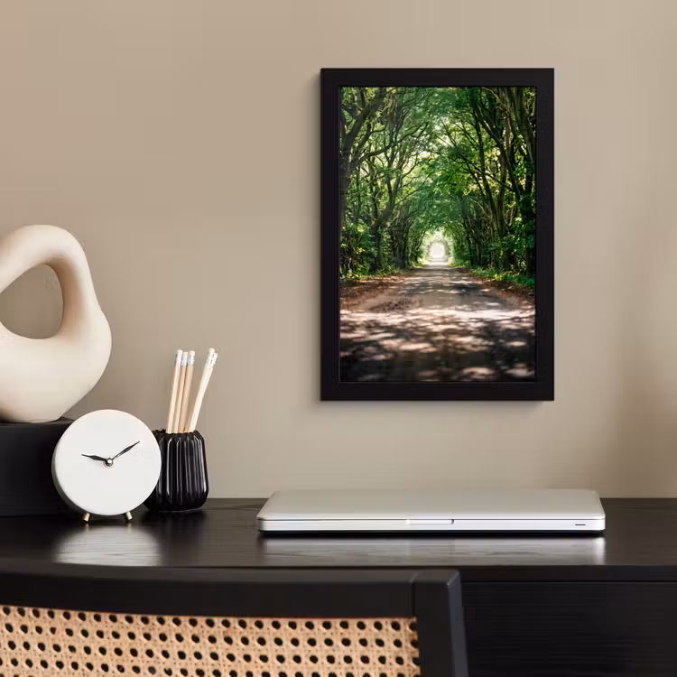 Poster met lijst - Weg - Bomen - Natuur - Groen — 3