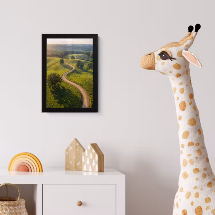 Poster met lijst - Weg - Weide - Natuur - Groen — 5