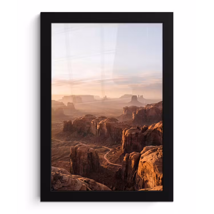 Poster met lijst - Woestijn - Landschap - Natuur — 1