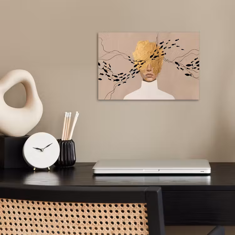 Poster - Modern - Vrouw - Goud — 2