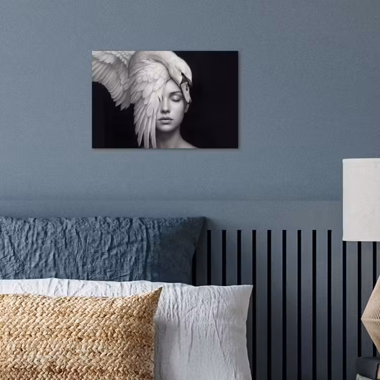 Poster - Portret - Zwaan - Zwart - Wit — 3