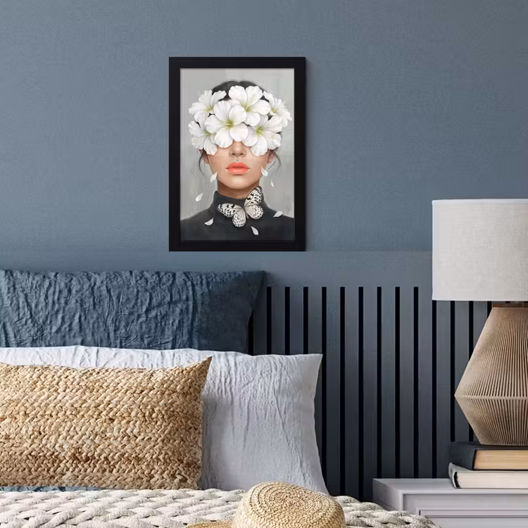 Poster met lijst - Lelies - Portret - Wit — 4