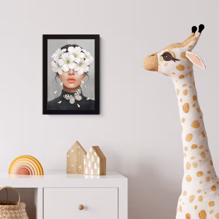 Poster met lijst - Lelies - Portret - Wit — 5