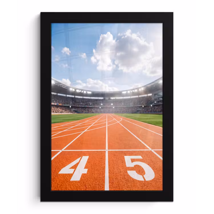 Poster met lijst - Sintelbaan - Stadion - Sport -Oranje — 1
