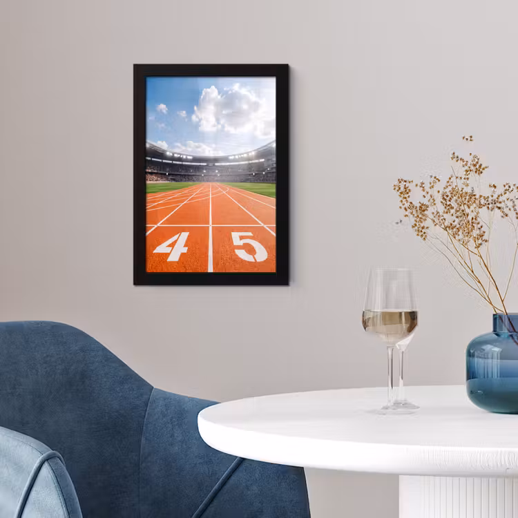 Poster met lijst - Sintelbaan - Stadion - Sport -Oranje — 2