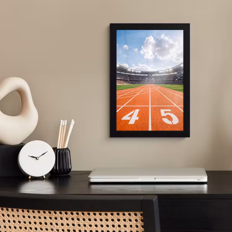 Poster met lijst - Sintelbaan - Stadion - Sport -Oranje — 3