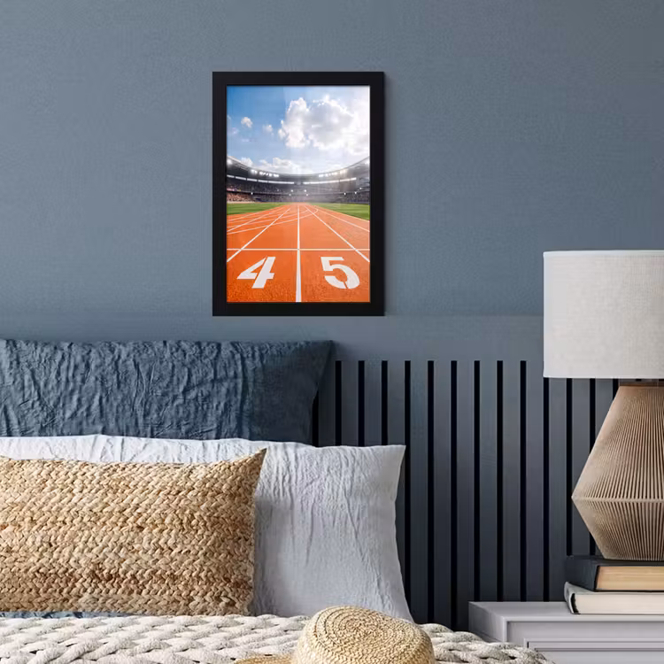 Poster met lijst - Sintelbaan - Stadion - Sport -Oranje — 4