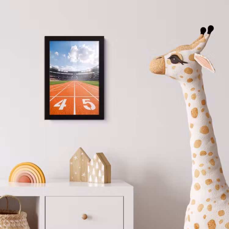 Poster met lijst - Sintelbaan - Stadion - Sport -Oranje — 5