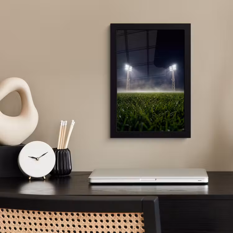 Poster met lijst - Stadion - Lichtmast - Sport - Nacht — 3
