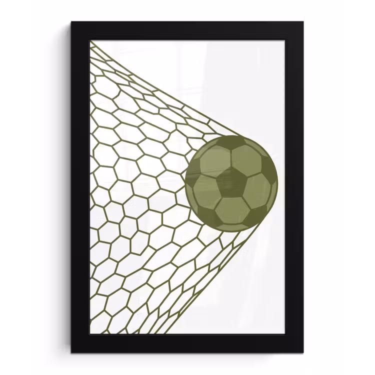 Poster met lijst - Voetbal - Goal - Sport - Groen — 1