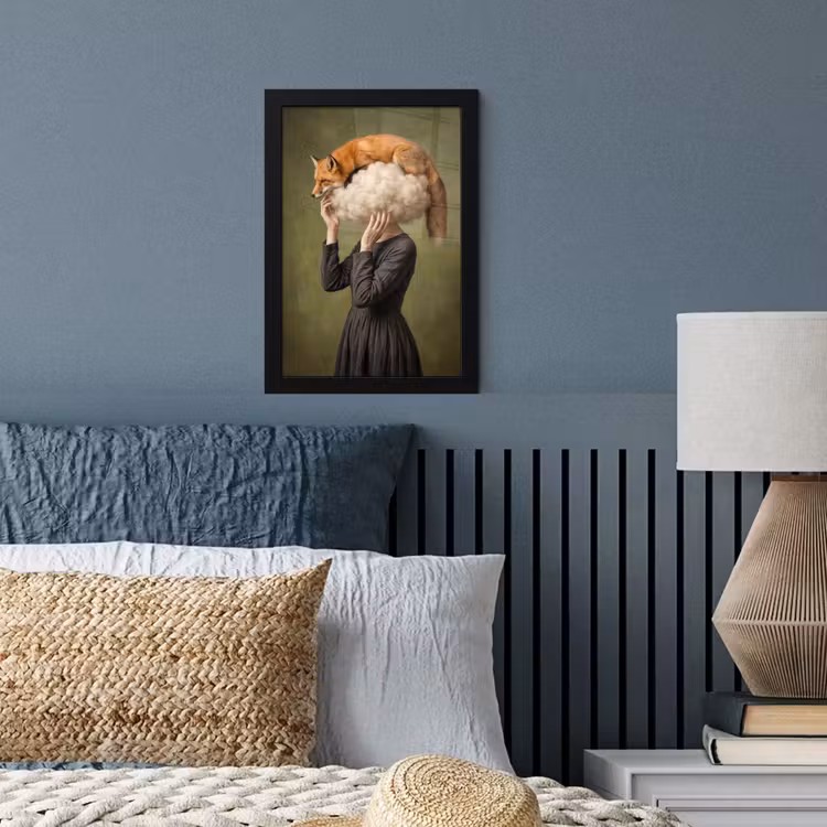 Poster met lijst - Vos - Surrealistisch - Groen — 4