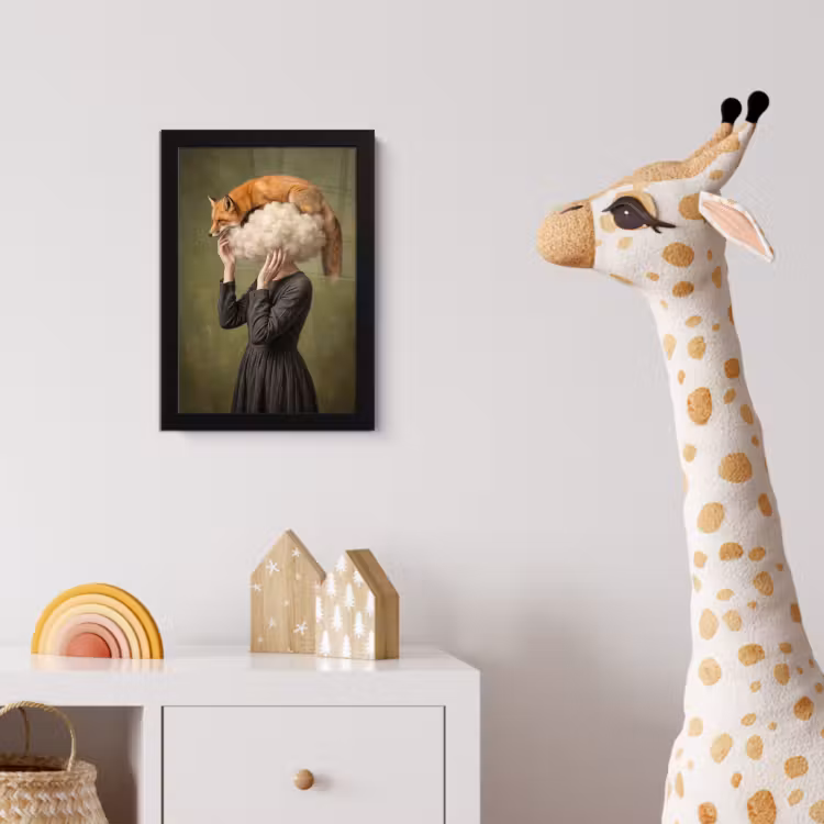 Poster met lijst - Vos - Surrealistisch - Groen — 5